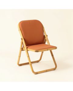 Pine Arc Folding Outdoor Chair - Terracotta (synthetic illustration; no displayed measurements)