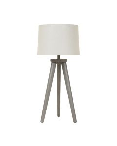 Shore Brook Floor Lamp With A Plain Fabric Shade - Gray (synthetic illustration; no displayed measurements)