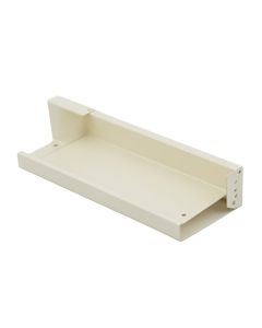 Ridge Bluff Empty Under-Desk Cable Tray - Ivory (synthetic illustration; no displayed measurements)