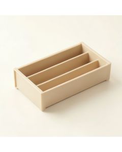 Linden Arc Empty Pantry Drawer Organizer Insert - Beige (synthetic illustration; no displayed measurements)