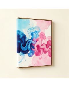 Abstract Smoke On The Water Paint Strokes - Picture Frame Graphic Art Print On Canvas (synthetic illustration; no displayed measurements)