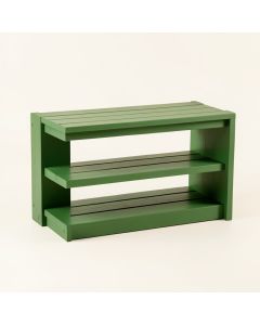 Stone Crest Shoe Storage Bench - Green (synthetic illustration; no displayed measurements)