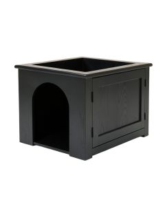 Lake Dell Empty Furniture-Style Litter Enclosure - Black (synthetic illustration; no displayed measurements)