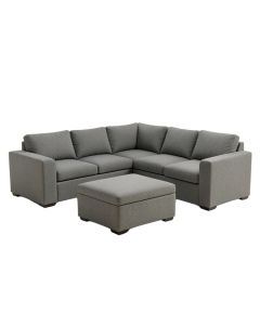 Leger 115 '' Wide Reversible Sleeper Corner Sectional With Ottoman