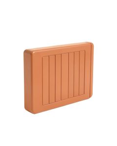 Briar Dale Narrow Outdoor Storage Bench - Terracotta (synthetic illustration; no displayed measurements)