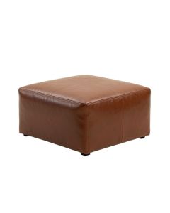 Bolin Leather Pouf