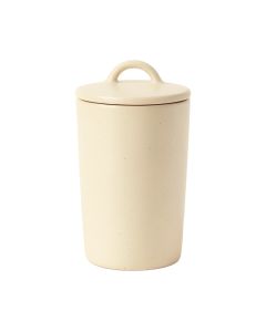 Stone Bridge Storage Canister With Lid - Ivory