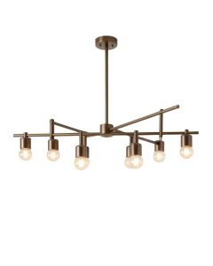 Cayson 8-Light Sputnik Modern Linear Chandelier (synthetic illustration; no displayed measurements)