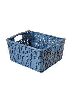 Vale Branch Empty Storage Basket - Blue