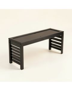 Moss Crossing Narrow Outdoor Storage Bench - Black (synthetic illustration; no displayed measurements)