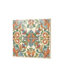 Angela 8 '' X 8 '' Ceramic Harbour Sonata Decorative Mural Tile In Multicolor