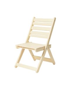Laurel Arc Folding Outdoor Chair - Cream (synthetic illustration; no displayed measurements)