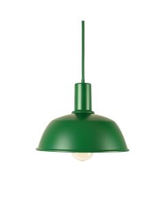 Cliff Canyon Pendant Light Suspended From One Plain Cable - Green (synthetic illustration; no displayed measurements)