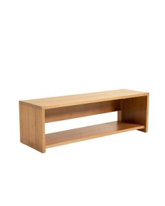 Lund Shelves Bench (synthetic illustration; no displayed measurements)