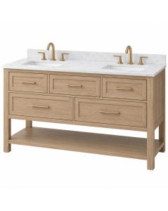 Luz 60 '' Double Sink Bathroom Vanity Set
