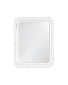 Shore Arc Framed Wall Mirror - White