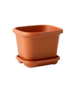 Ash Bridge Empty Raised Planter - Terracotta