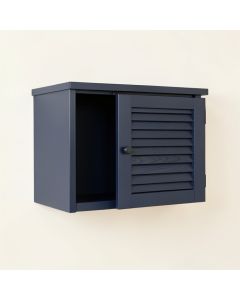 Meadow Arc Wall-Mounted Entry Cabinet (synthetic illustration; no displayed measurements)