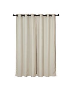 Ajai Solid Sheer Grommet Single Curtain Panel