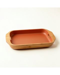 Flint Canyon Serving Tray - Terracotta (synthetic illustration; no displayed measurements)