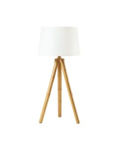 Slate Brook Floor Lamp With A Plain Fabric Shade - White (synthetic illustration; no displayed measurements)