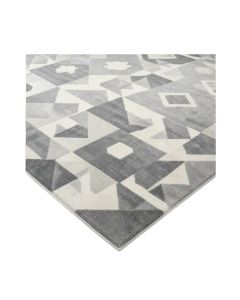 Portland Geometric Gray Area Rug (synthetic illustration; no displayed measurements)