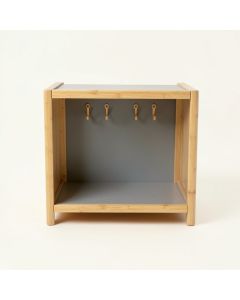 Spruce Branch Empty Mug-Storage Cabinet Insert - Gray (synthetic illustration; no displayed measurements)