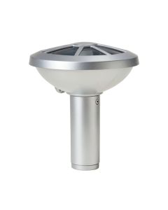 Silver Solar Powered Integrated Led Pathway Light