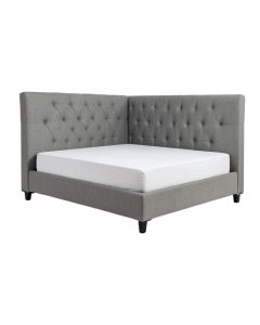 Koray Gray Tufted Upholstered Standard Bed (synthetic illustration; no displayed measurements)