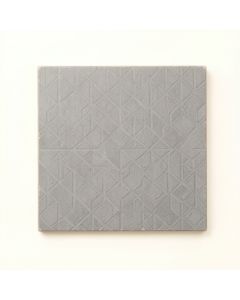 Cliff Bend Uninstalled Square Decorative Tile - Gray (synthetic illustration; no displayed measurements)