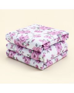 Flowery Purple Duvet Cover Set (synthetic illustration; no displayed measurements)