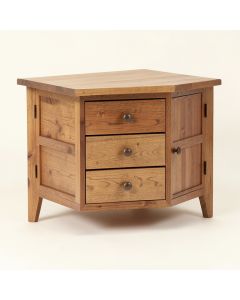 Westhoff Solid Wood 3 Drawer End Table (synthetic illustration; no displayed measurements)