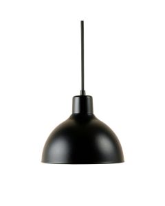 Harbor Canyon Pendant Light Suspended From One Plain Cable - Black (synthetic illustration; no displayed measurements)