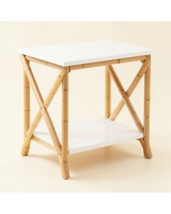 Ridge Field Side Table - White (synthetic illustration; no displayed measurements)