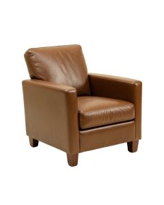 Estro 24.8 '' Wide Genuine Leather Swivel Armchair (synthetic illustration; no displayed measurements)