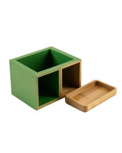 Rowan Bend Empty Coffee-Station Organizer - Green (synthetic illustration; no displayed measurements)
