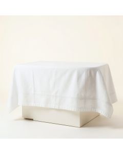 Reed Crest Flat Bed Sheet - White (synthetic illustration; no displayed measurements)