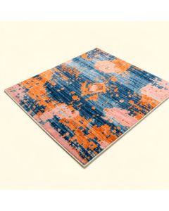 Hillsby Abstract Blue/Orange/Pink Area Rug (synthetic illustration; no displayed measurements)