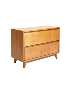 Westra Mid-Century Modern Mango Wood 3 Drawer Sideboard