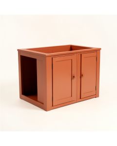 Fern Arc Empty Furniture-Style Litter Enclosure (synthetic illustration; no displayed measurements)