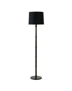 Willow Canyon Floor Lamp With A Plain Fabric Shade - Black (synthetic illustration; no displayed measurements)