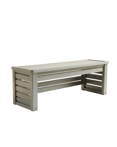 Alder Brook Narrow Outdoor Storage Bench - Gray (synthetic illustration; no displayed measurements)