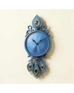 Fancy Crystals Peacock Wall Clock (synthetic illustration; no displayed measurements)