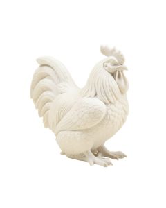 Favela Sitting Rooster Figurine (synthetic illustration; no displayed measurements)