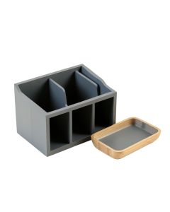 Dune Bend Empty Coffee-Station Organizer - Gray (synthetic illustration; no displayed measurements)