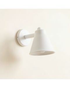 Ash Arc Wall Sconce Mounted On A Plain Wall (synthetic illustration; no displayed measurements)