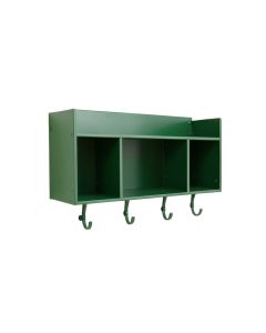 Cliff Crossing Wall-Mounted Entryway Organizer Shelf - Green (synthetic illustration; no displayed measurements)