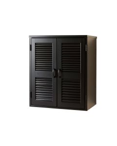 Oak Crest Wall-Mounted Laundry Cabinet - Black