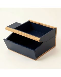 Wren Bluff Low Toy Storage Unit - Navy (synthetic illustration; no displayed measurements)