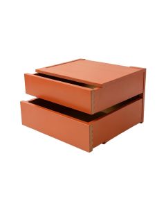 Maple Edge Under-Desk Drawer Unit - Terracotta
